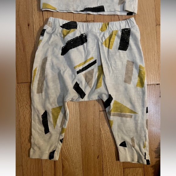 Joah Love Tank & Pants Set- Yellow & Black Print- 12m - Picture 2 of 10
